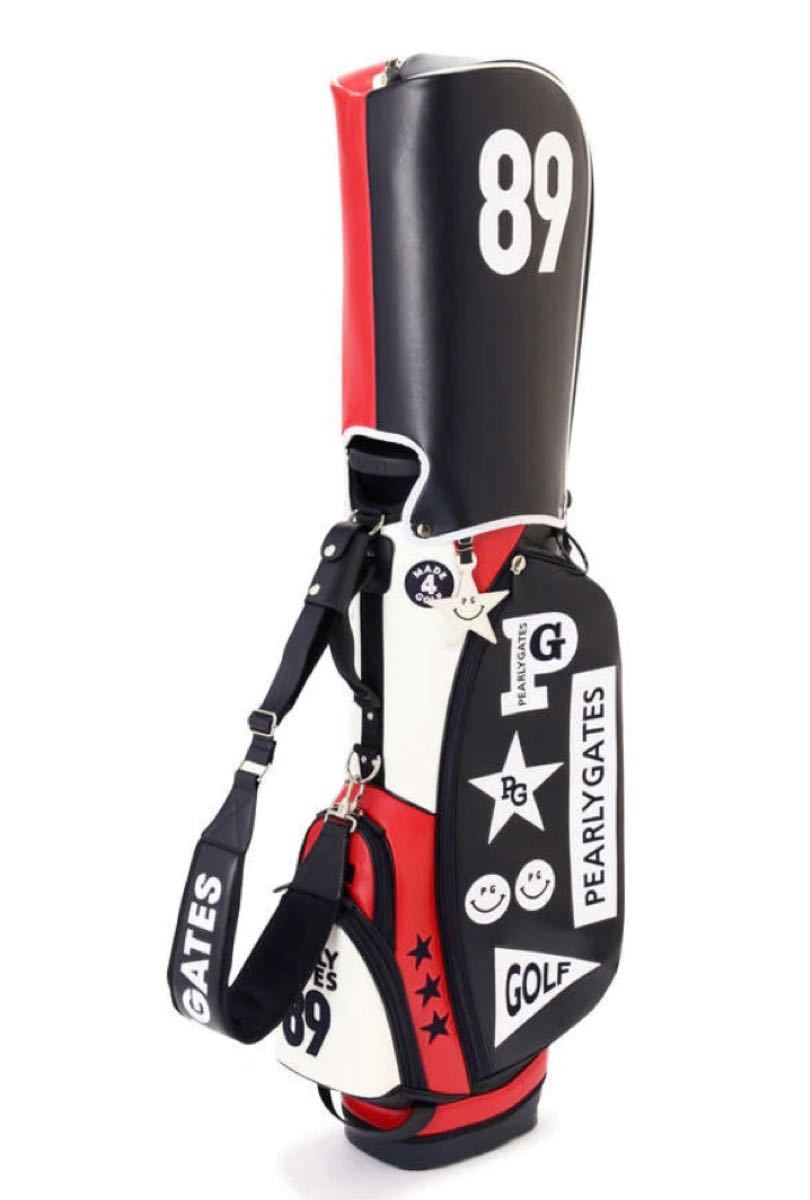 新作 即決 パーリーゲイツ スタンド式キャディバッグ トリコロール