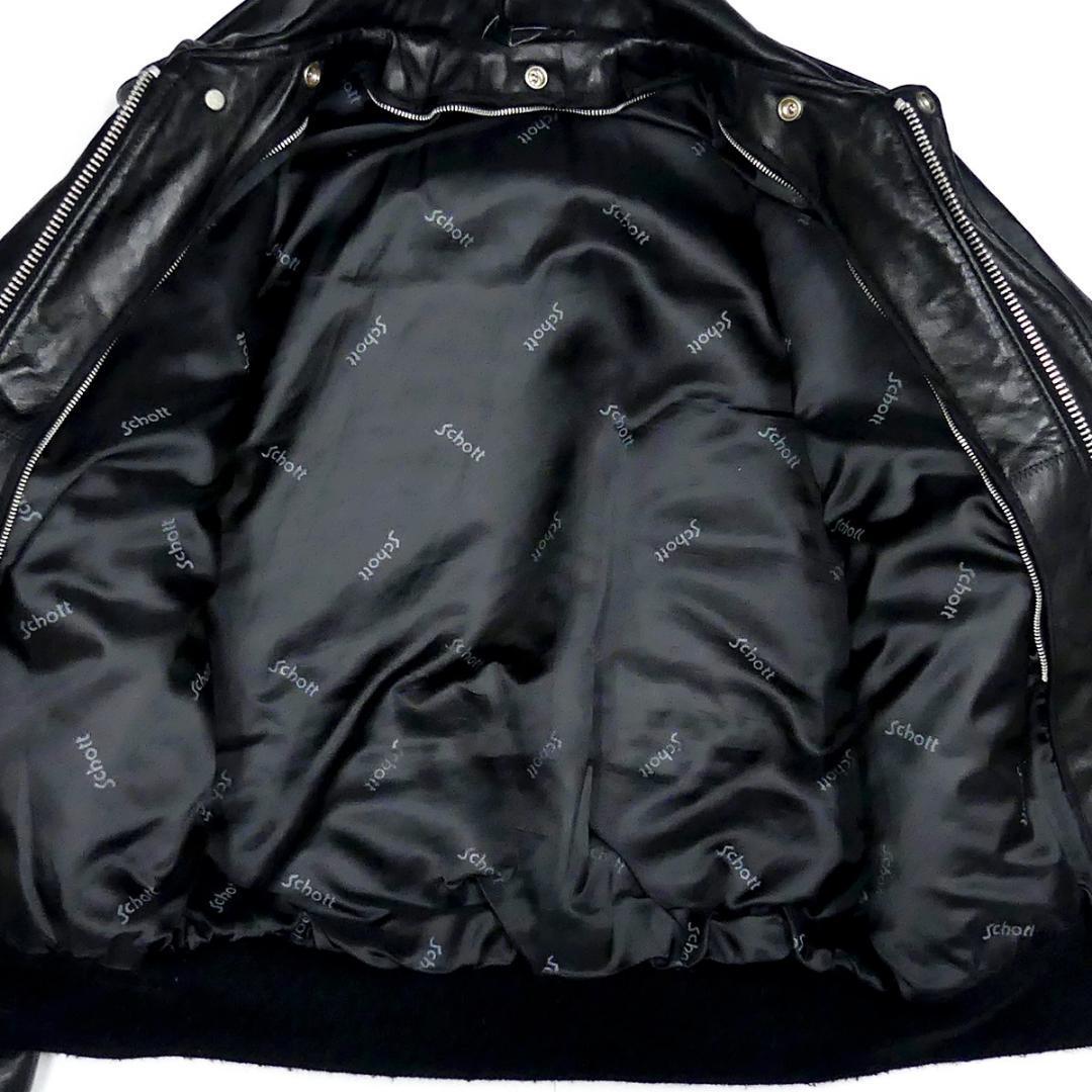 即決 アメリカ製 Schott メンズM レザーフライトジャケット G-1