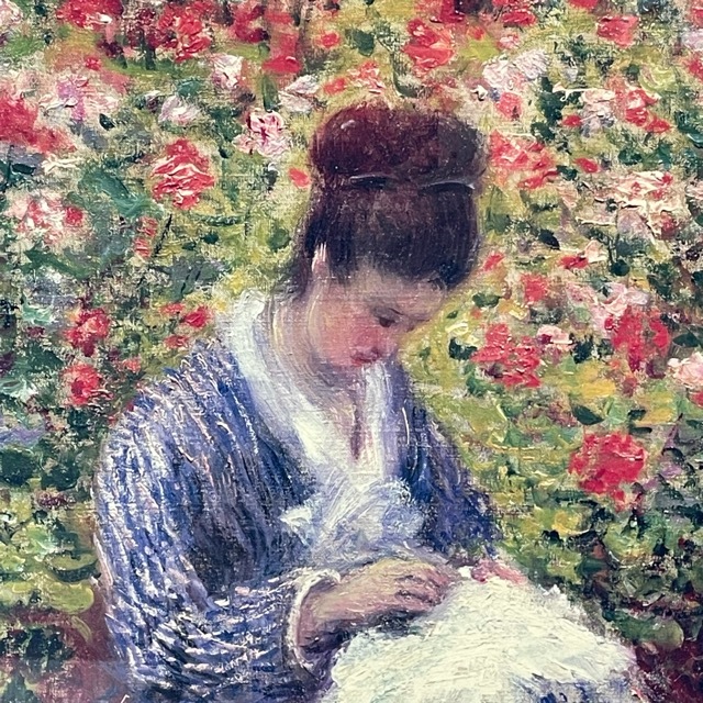 Yahoo!オークション - 庭のカミーユ・モネと子供 Oscar Claude Monet