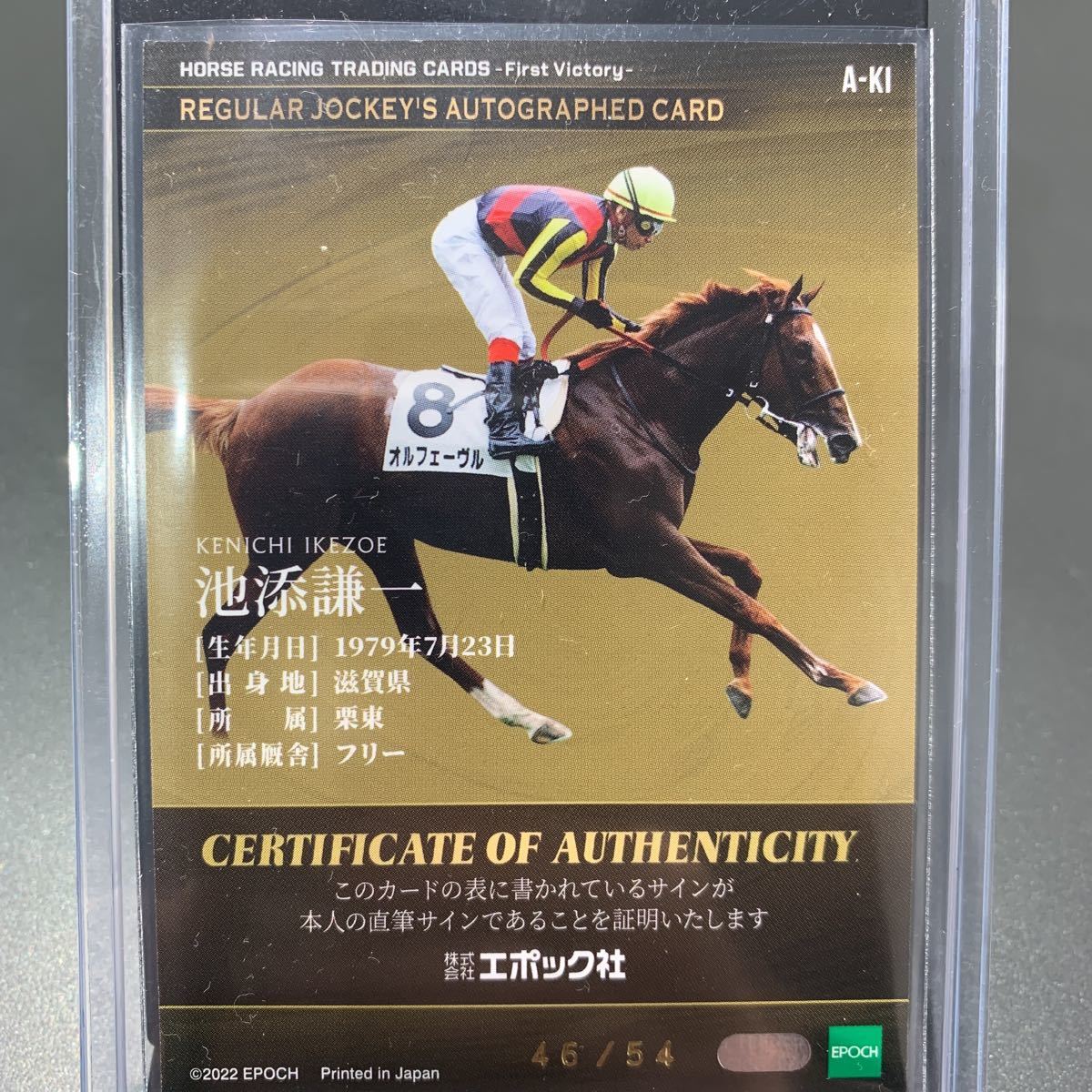 サラブレッドホースコレクション オルフェーヴル 池添騎手直筆サイン