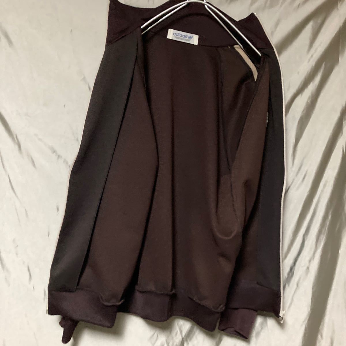 80s adidas アディダス ジャージ デサント 茶 在原みゆ紀 ダーク