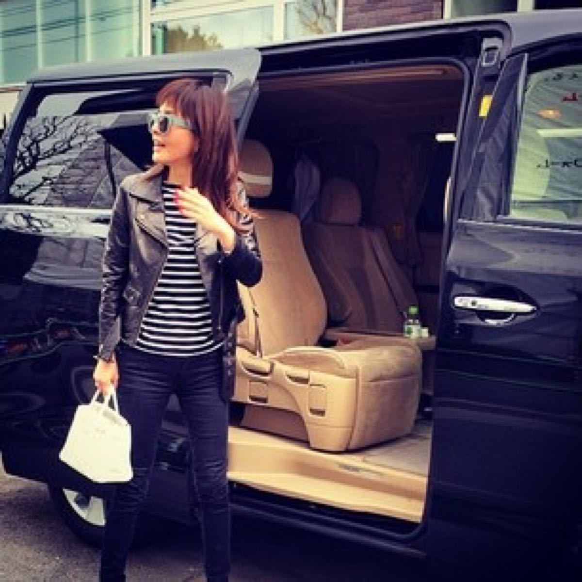 MAISON DE REEFUR 梨花着ラム レザー ダブル ライダース ジャケット 36