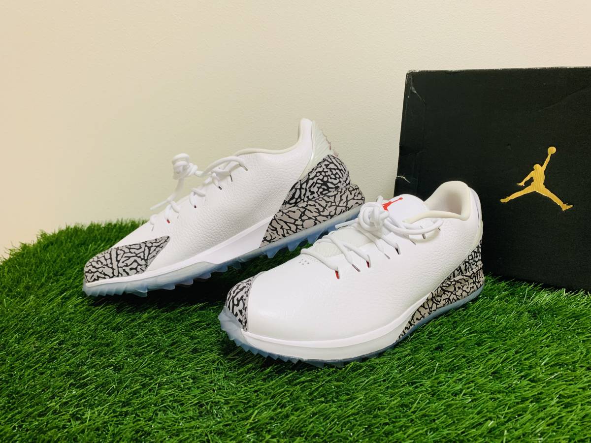 送料無料[27cm]Nike Air Jordan ADG Golf Shoes White Cement Red US9