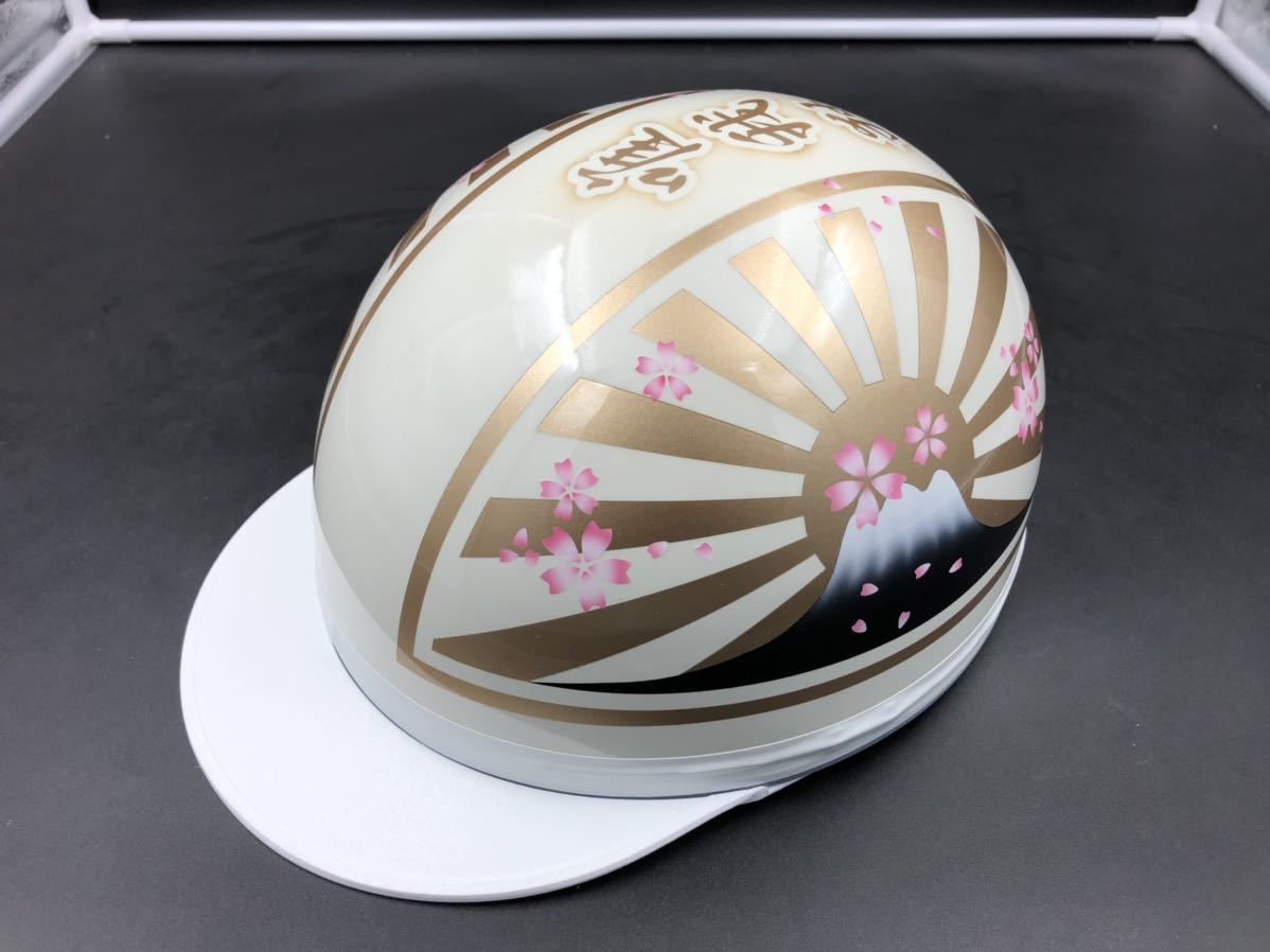 コルク半カスタム富士日章3つボタンブラックピンクラメ桜ゴールド唯我