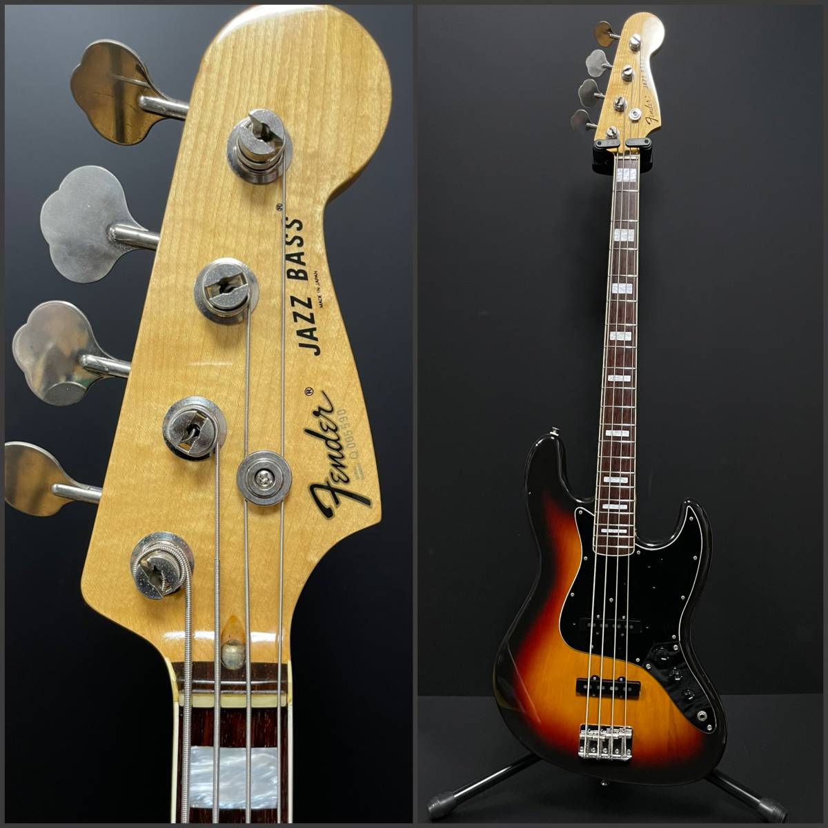 Yahoo!オークション - 希少 Fender Japan JB75-90US 75年式ジャズベー