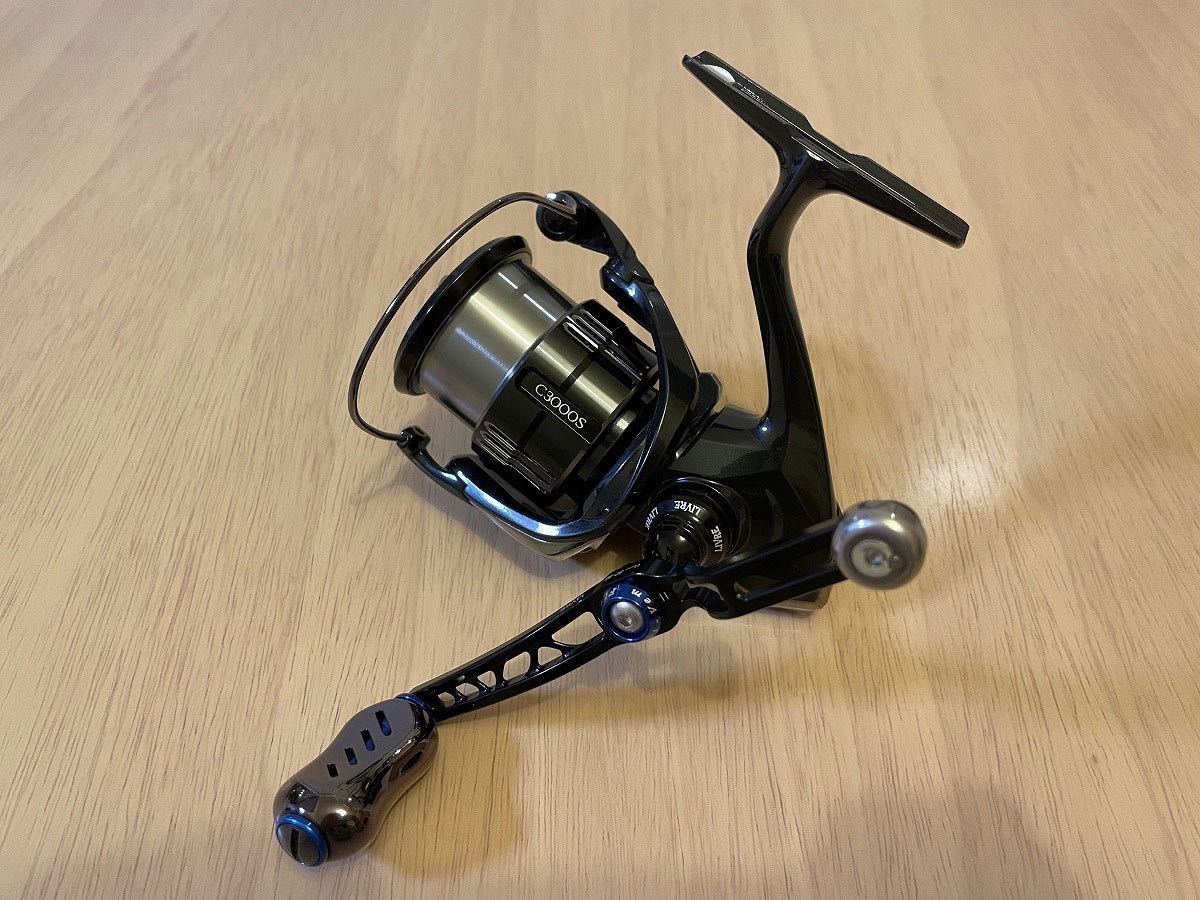 美品 シマノ 19 ヴァンキッシュ C3000SDH + リブレハンドルカスタム