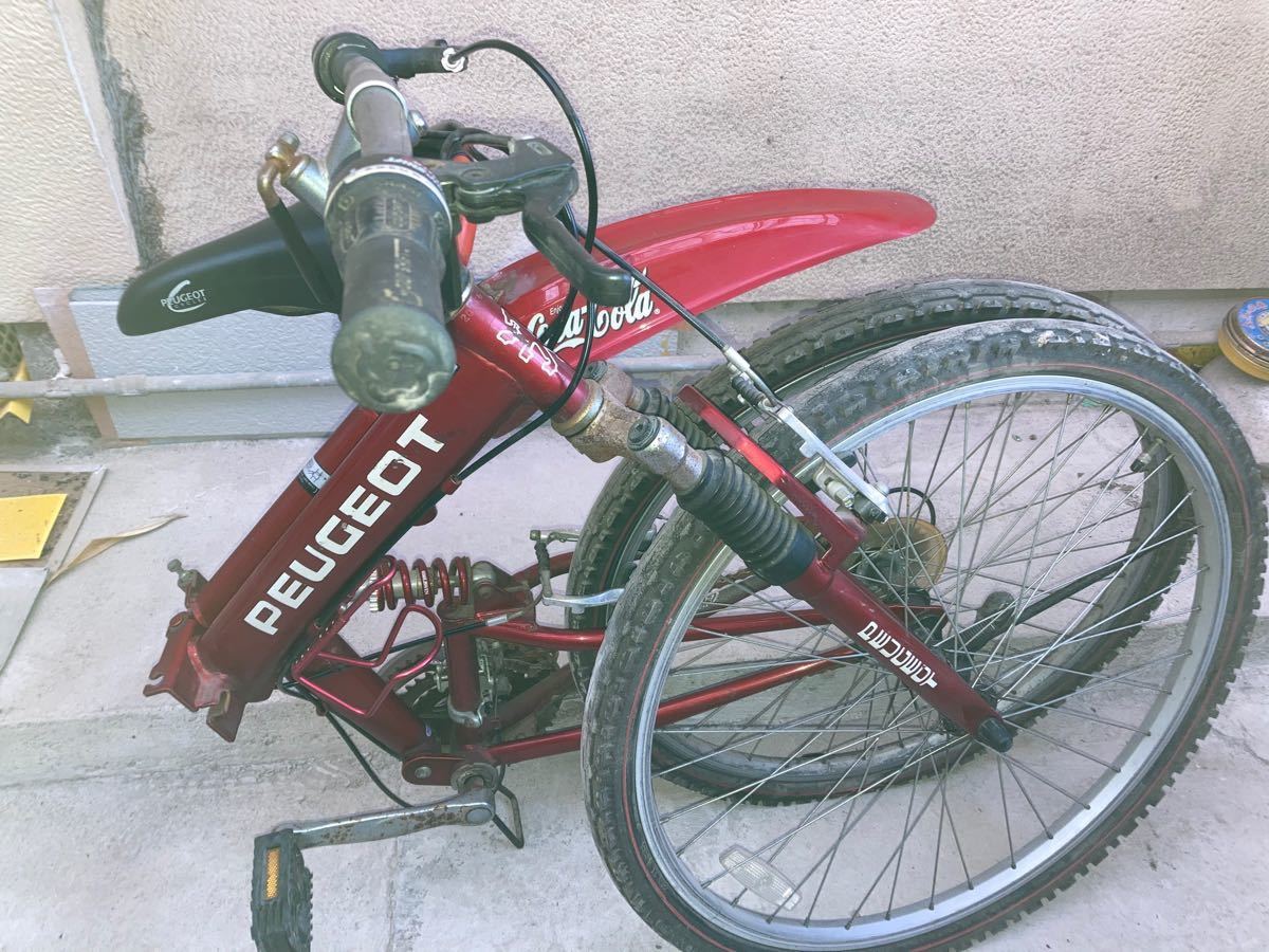 懸賞PEUGEOT プジョー コカコーラ 折りたたみ自転車 マウンテンバイク
