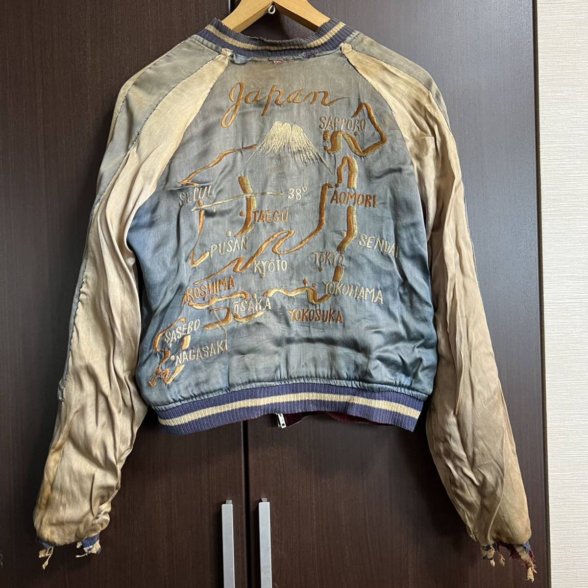 Yahoo!オークション - 当時物 50's 別珍 スカジャン ミツワジッパー ス