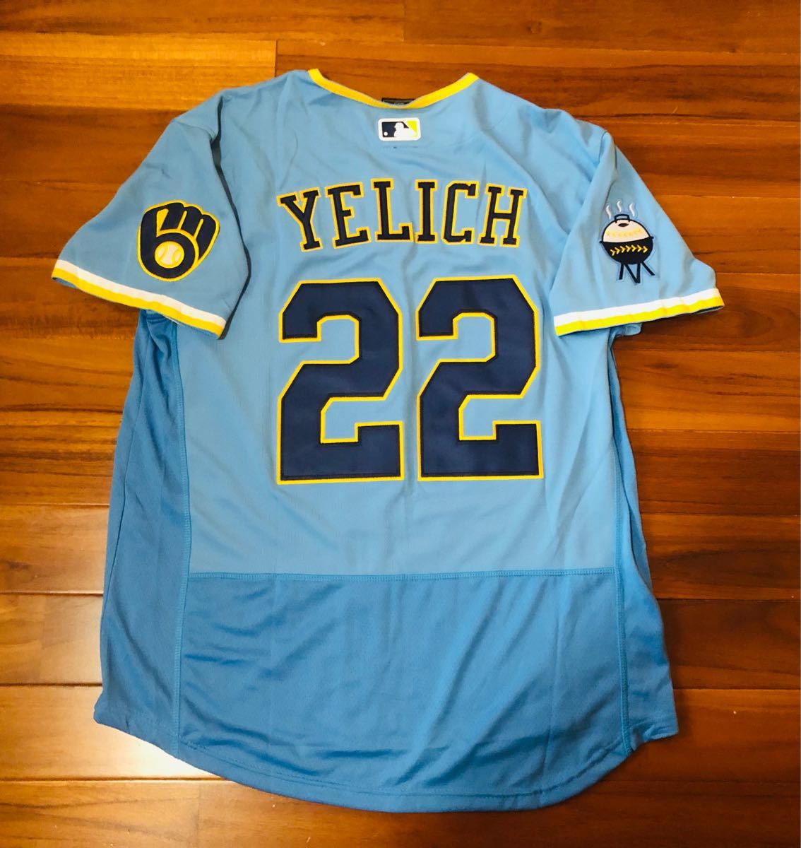 MLB ブリュワーズ イエリッチ ユニフォーム シティコネクト｜Yahoo