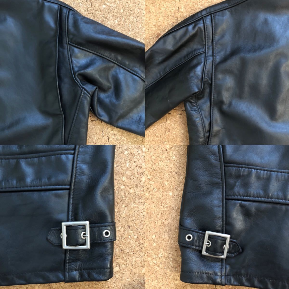 ショット Schott 441PP 襟付きシングルライダースジャケット サイズ36