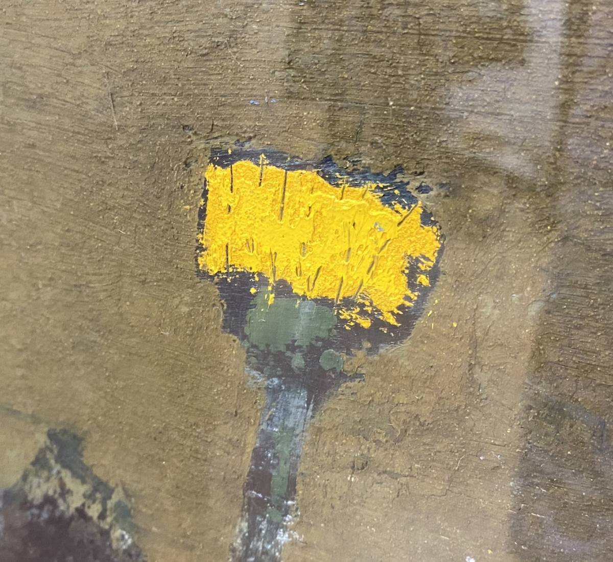 Yahoo!オークション - 小笠原亮一「たんぽぽ」肉筆 油絵 油彩 F6号 静