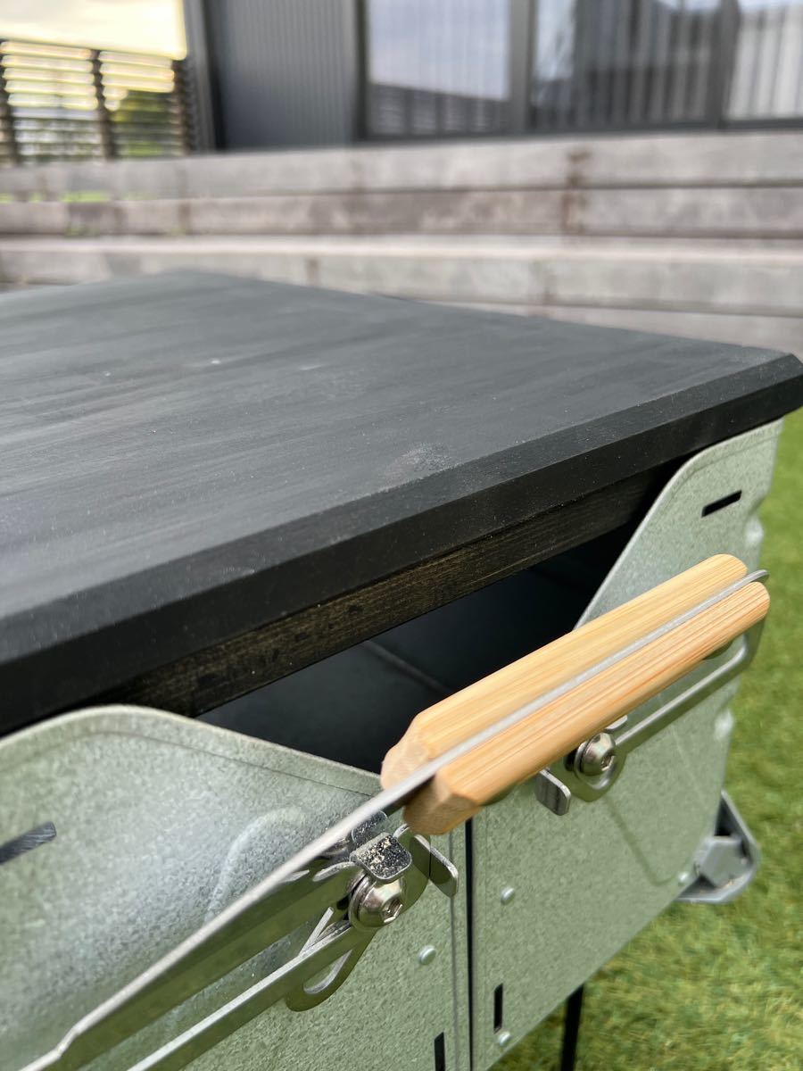 シェルフコンテナ25用 艶消しブラック天板 重厚タイプ シェルコン25