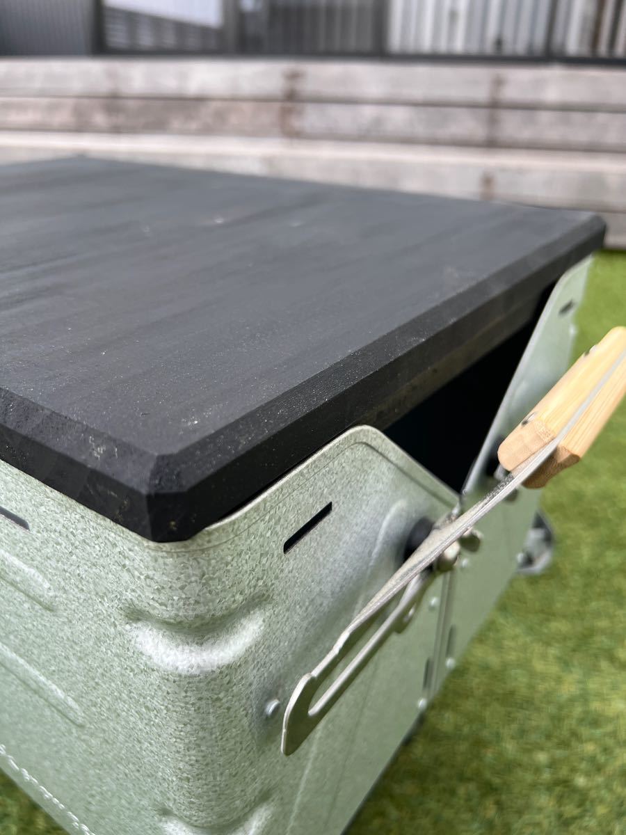 シェルフコンテナ25用 艶消しブラック天板 重厚タイプ シェルコン25