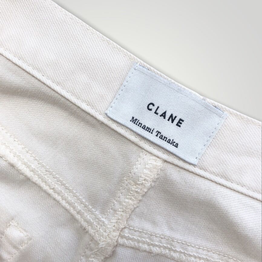 CLANE クラネ × 田中みな実 デニムパンツ 白 ホワイト ストレート