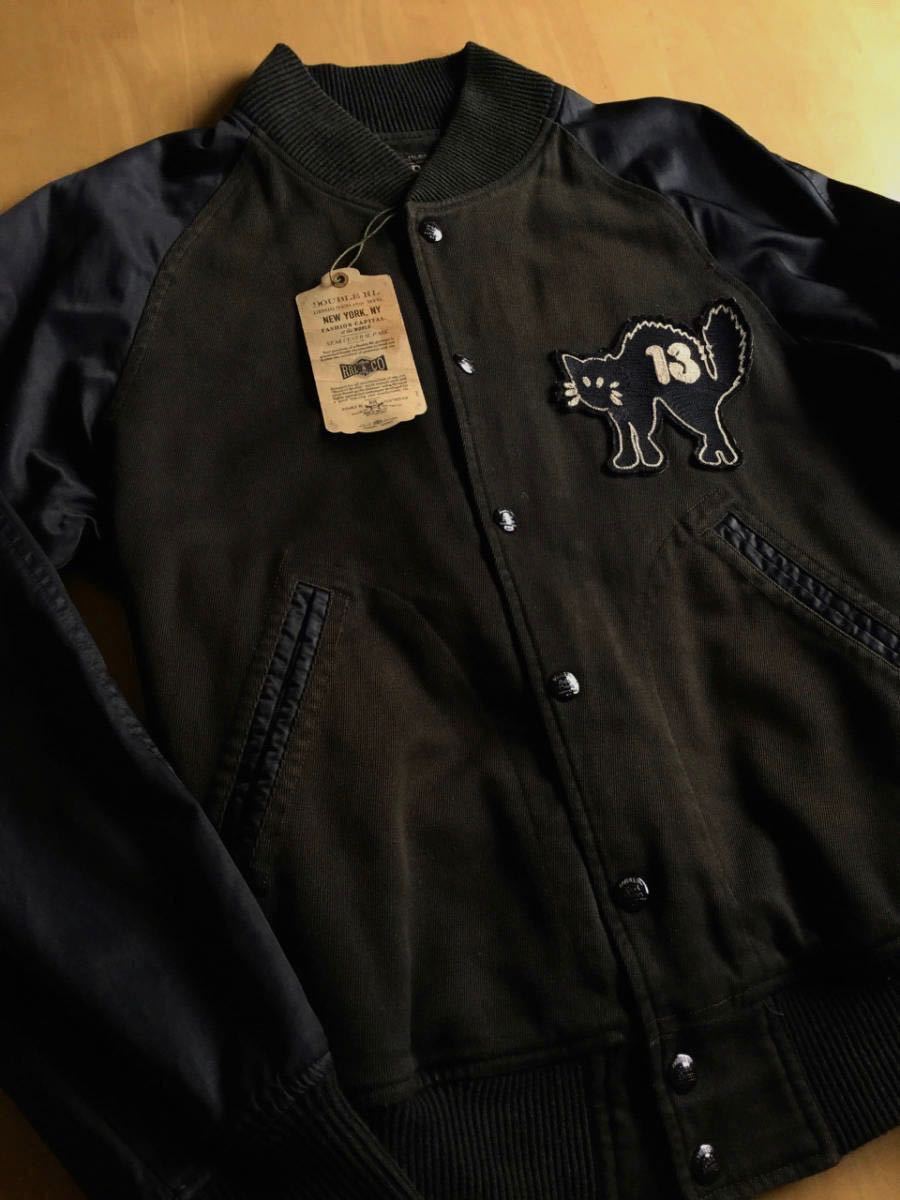 Yahoo!オークション - 名作 RRL ブラックキャットバーシティジャケット