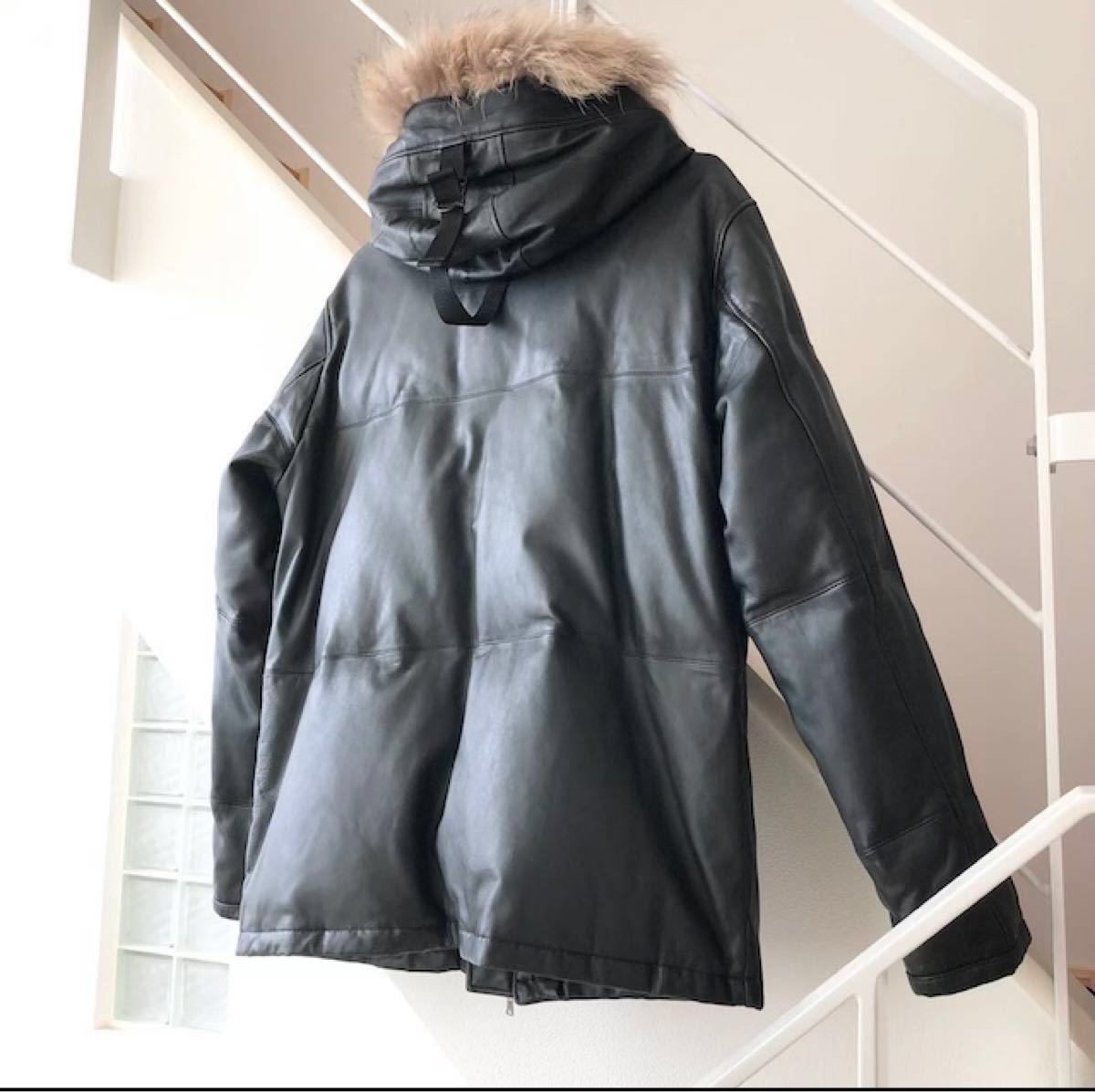 COMME CA DU MODE 本革 ラムレザーダウンジャケット [中古]｜Yahoo