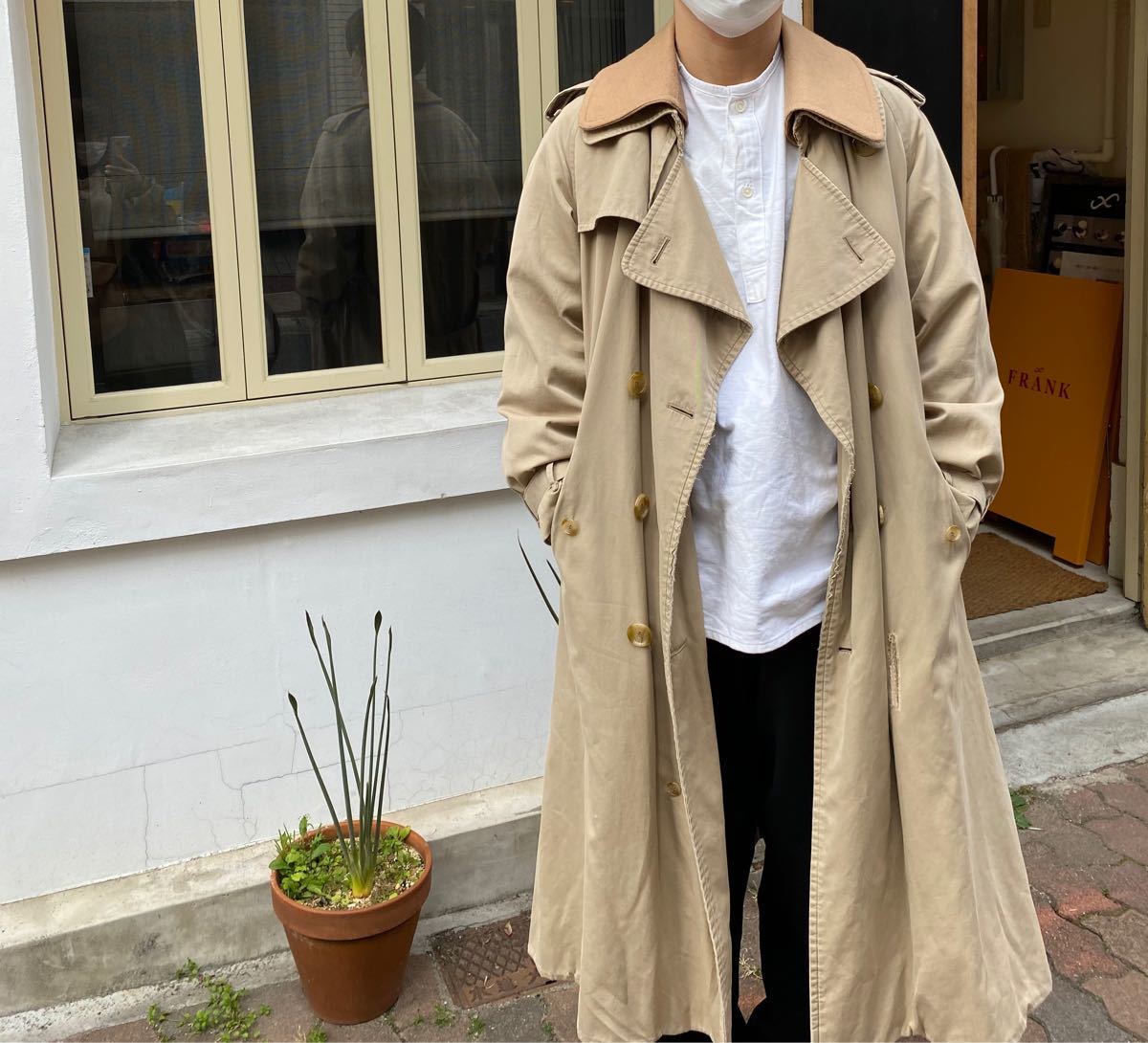 フルセット バーバリー 一枚袖 英国製 トレンチ21 オーバーサイズ 限界