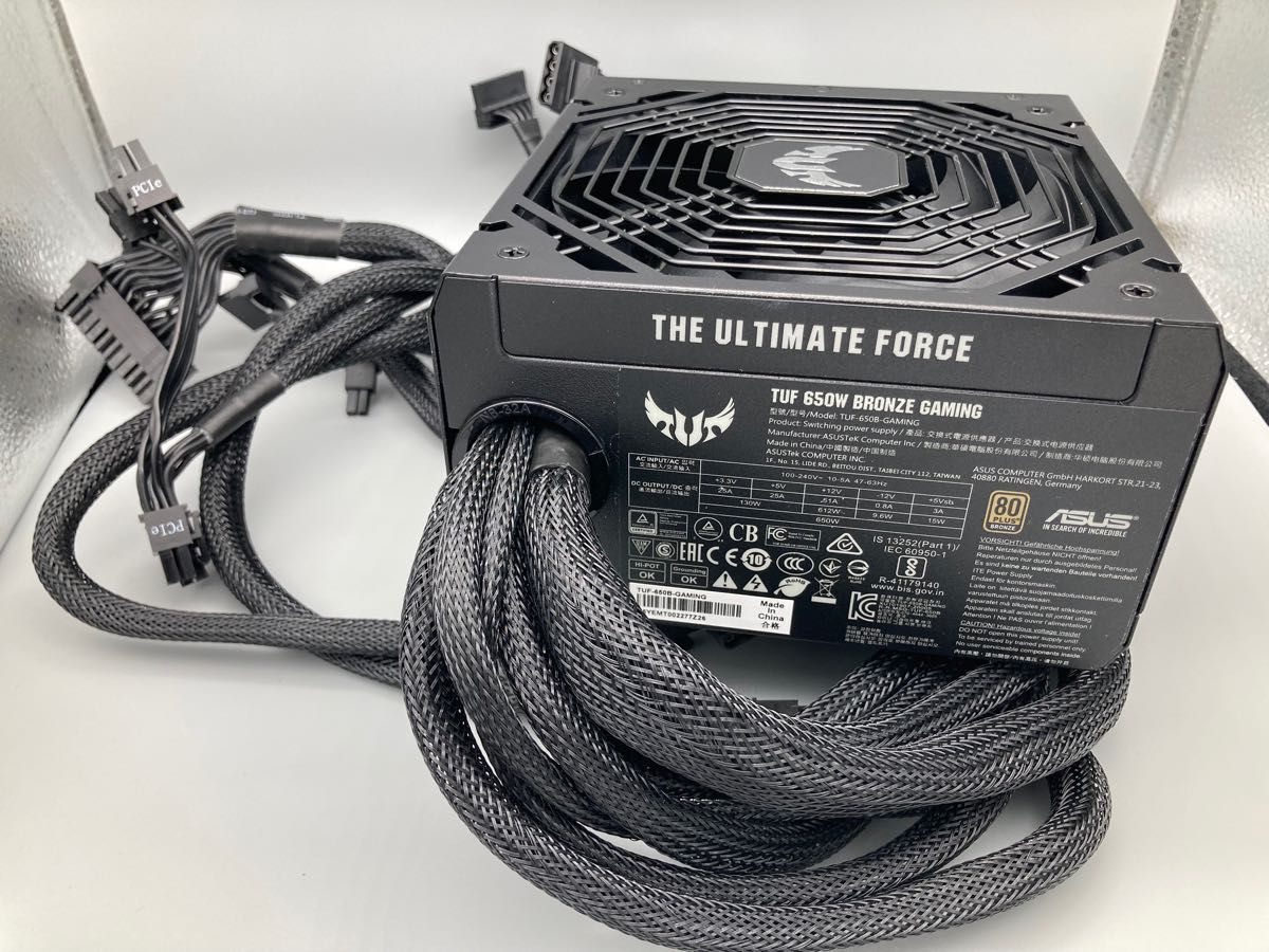 ASUS TUF 650W Bronze 電源ユニット TUF-GAMING-650B black｜Yahoo
