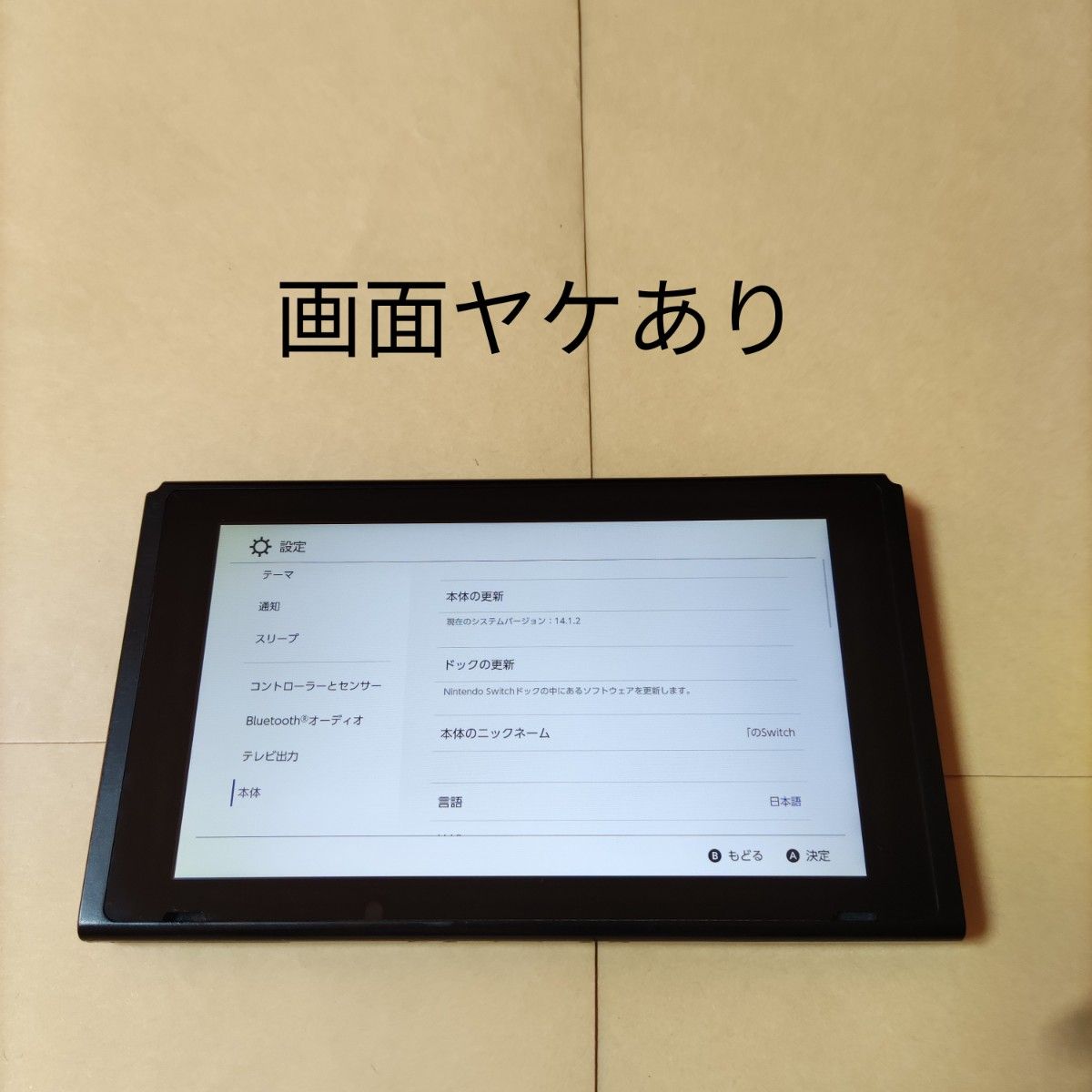 ニンテンドースイッチ 本体のみ 2017年製 未対策機 動作正常 Switch