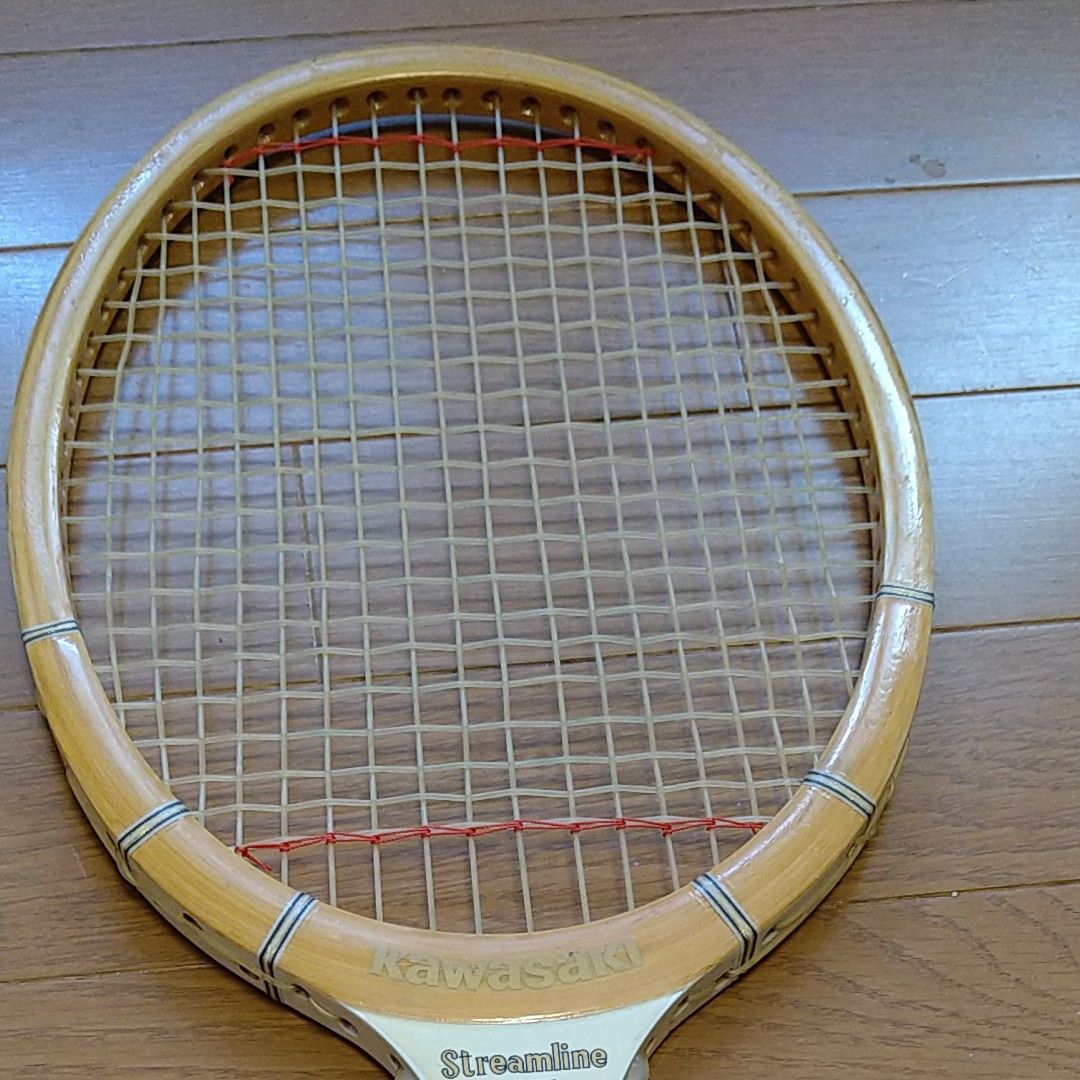 テニスラケット #KAWASAKI レトロ 木製｜Yahoo!フリマ（旧PayPayフリマ）