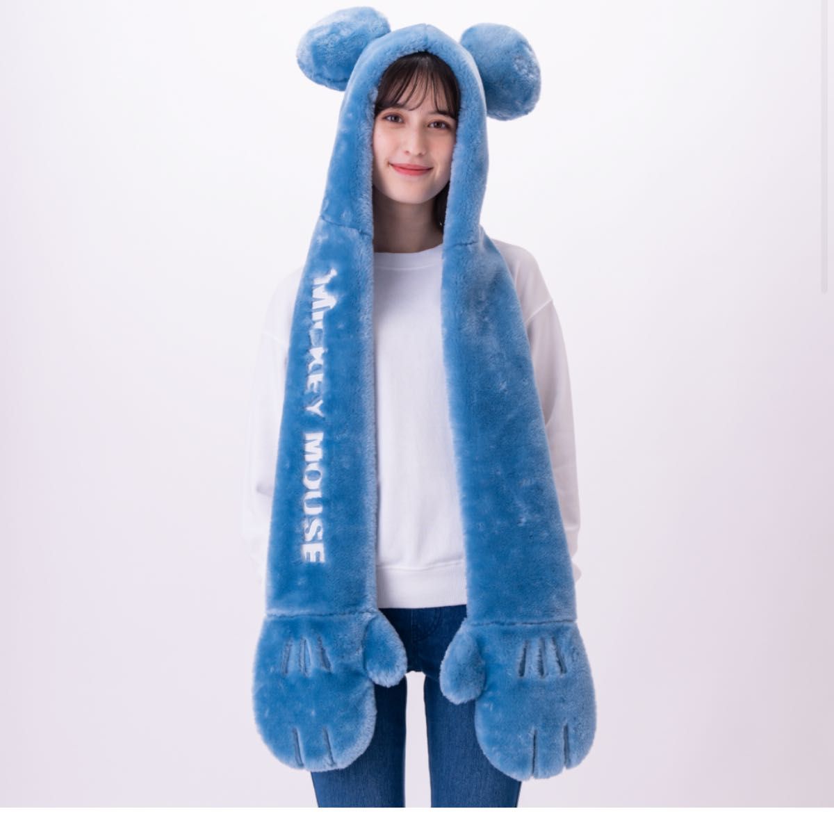 ディズニー ファンキャップ マフラー ミッキー ブルー｜Yahoo!フリマ