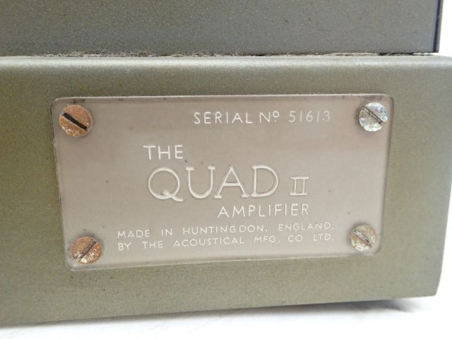 高額買取実施中!!】QUAD 真空管モノラルパワーアンプ THE QUADII /QUAD