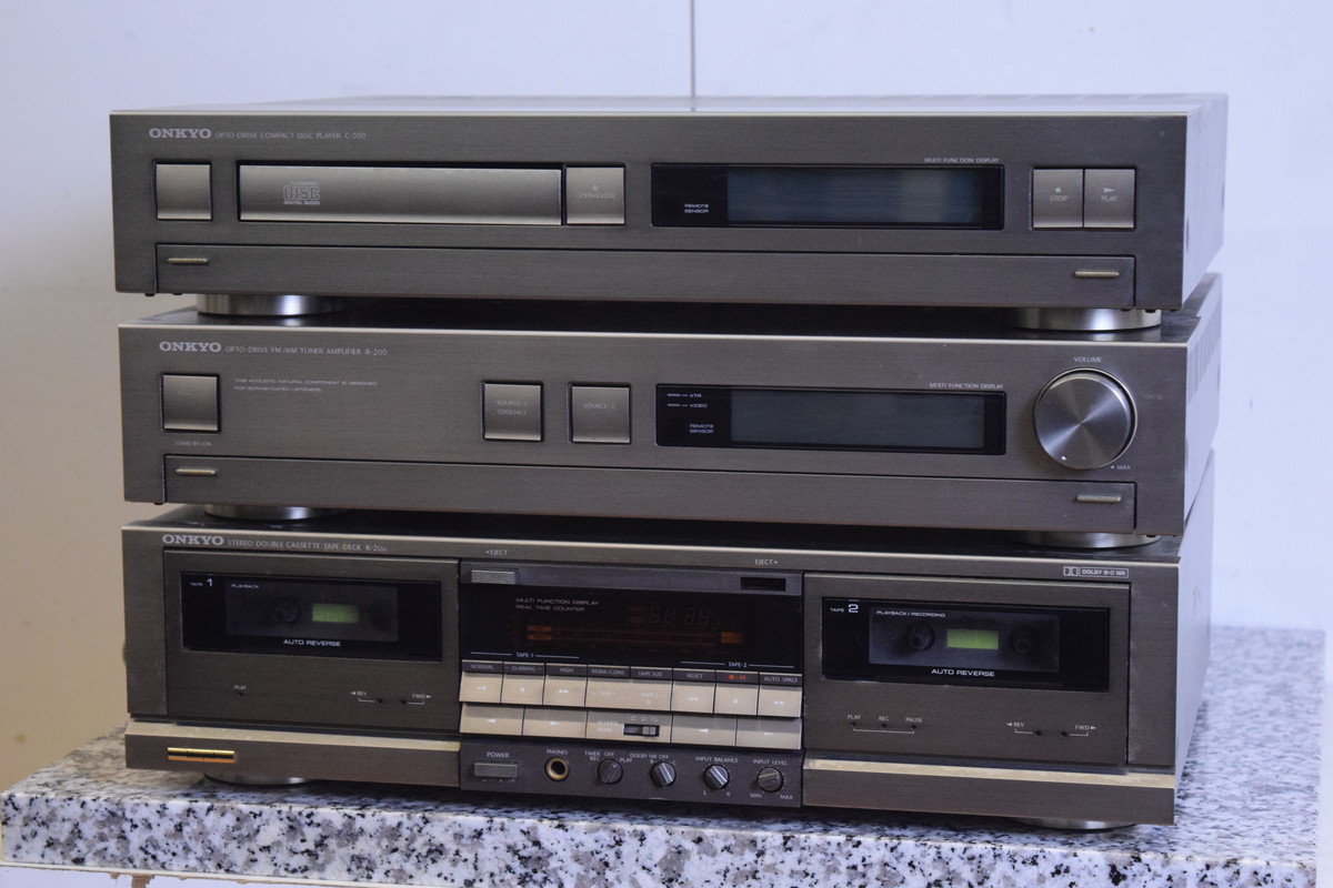 ONKYO オンキョー C-200 K-200 R-200 CDプレーヤー カセットデッキ