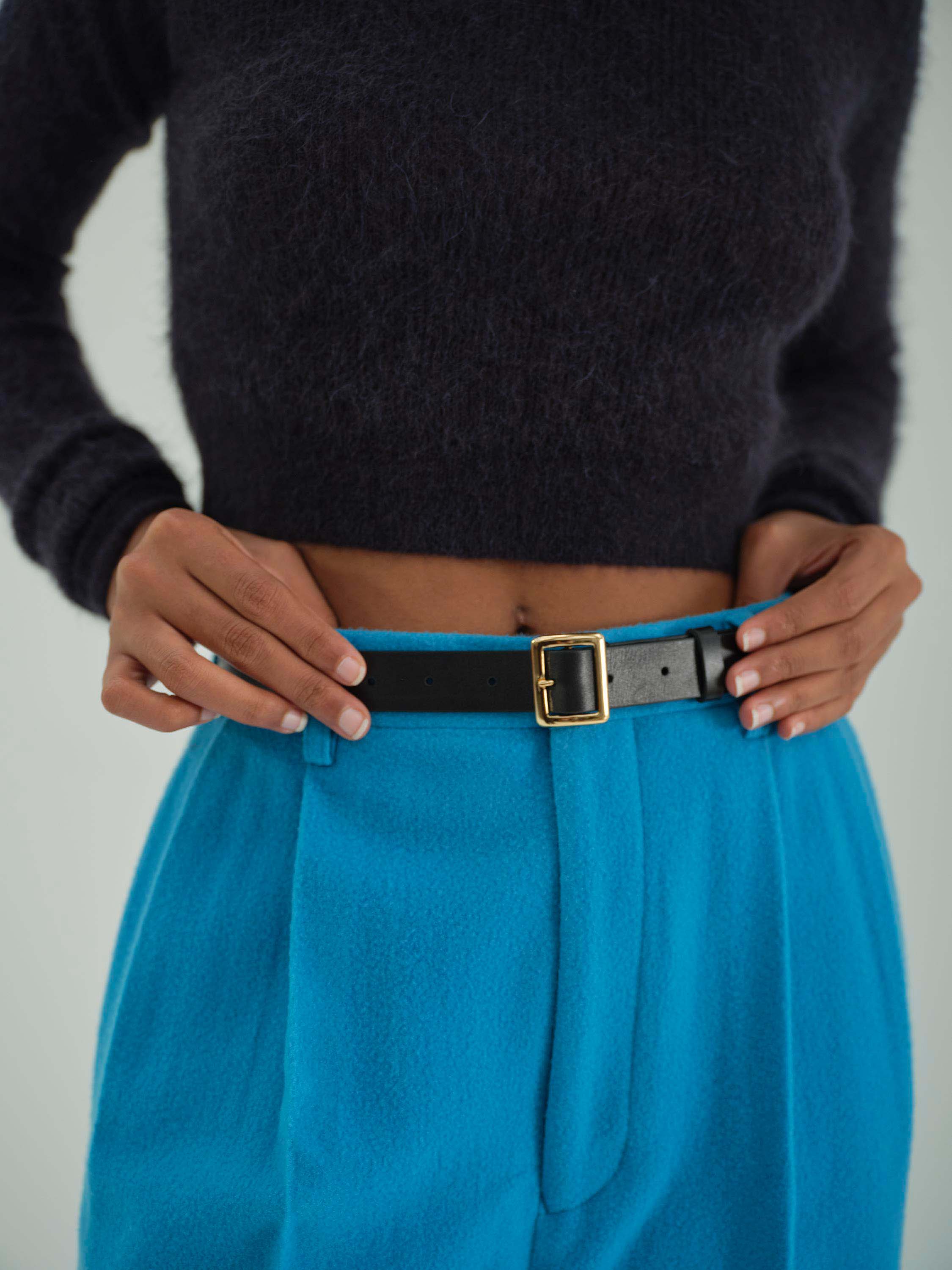 SQUARE BUCKLE BELT - AURALEE Official Website