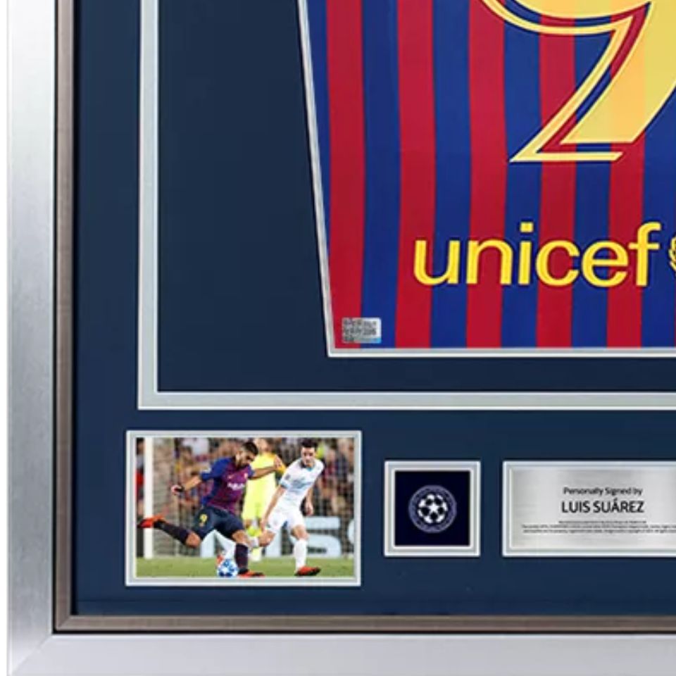 ルイス・スアレス【直筆サイン入り】2018-2019FCバルセロナホーム