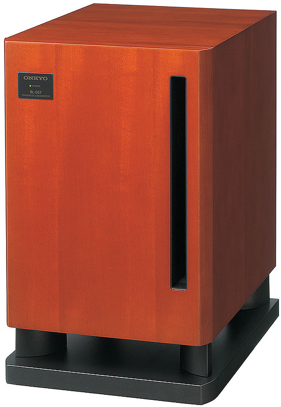 オンキヨー、スリットダクトを内蔵したサブウーファ