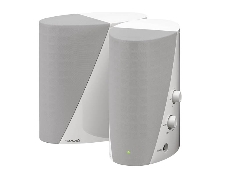 オンキヨー、θの形状をしたアンプ内蔵型スピーカー