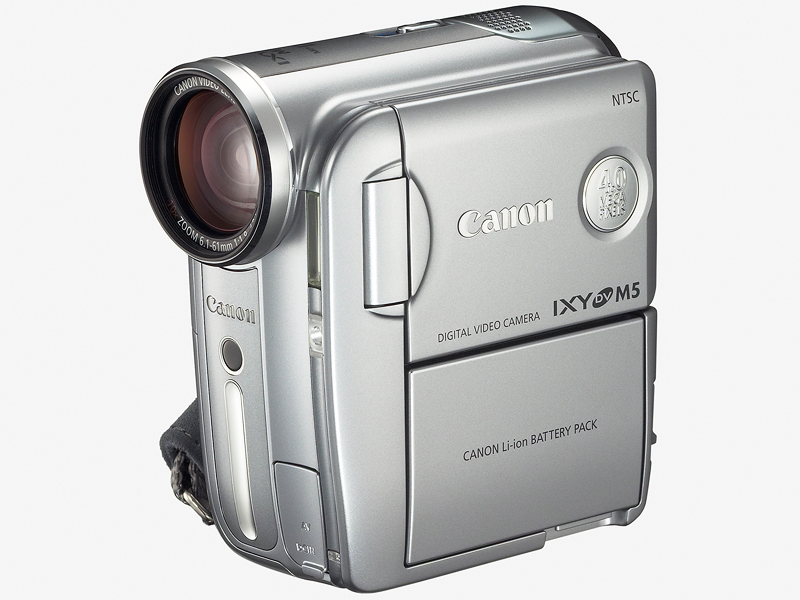 キヤノン、430万画素原色CCD搭載の「IXY DV M5」