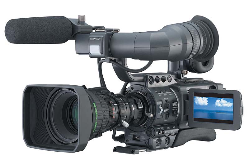 ビクター、720p記録対応の業務用HDVビデオカメラ