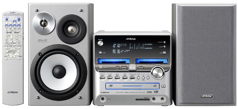 ビクター、「サウンドリフター」搭載のDVD/ダブルMDコンポ