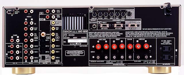 デノン、ドルビーデジタルEX、DTS-ES対応の6.1ch AVアンプ