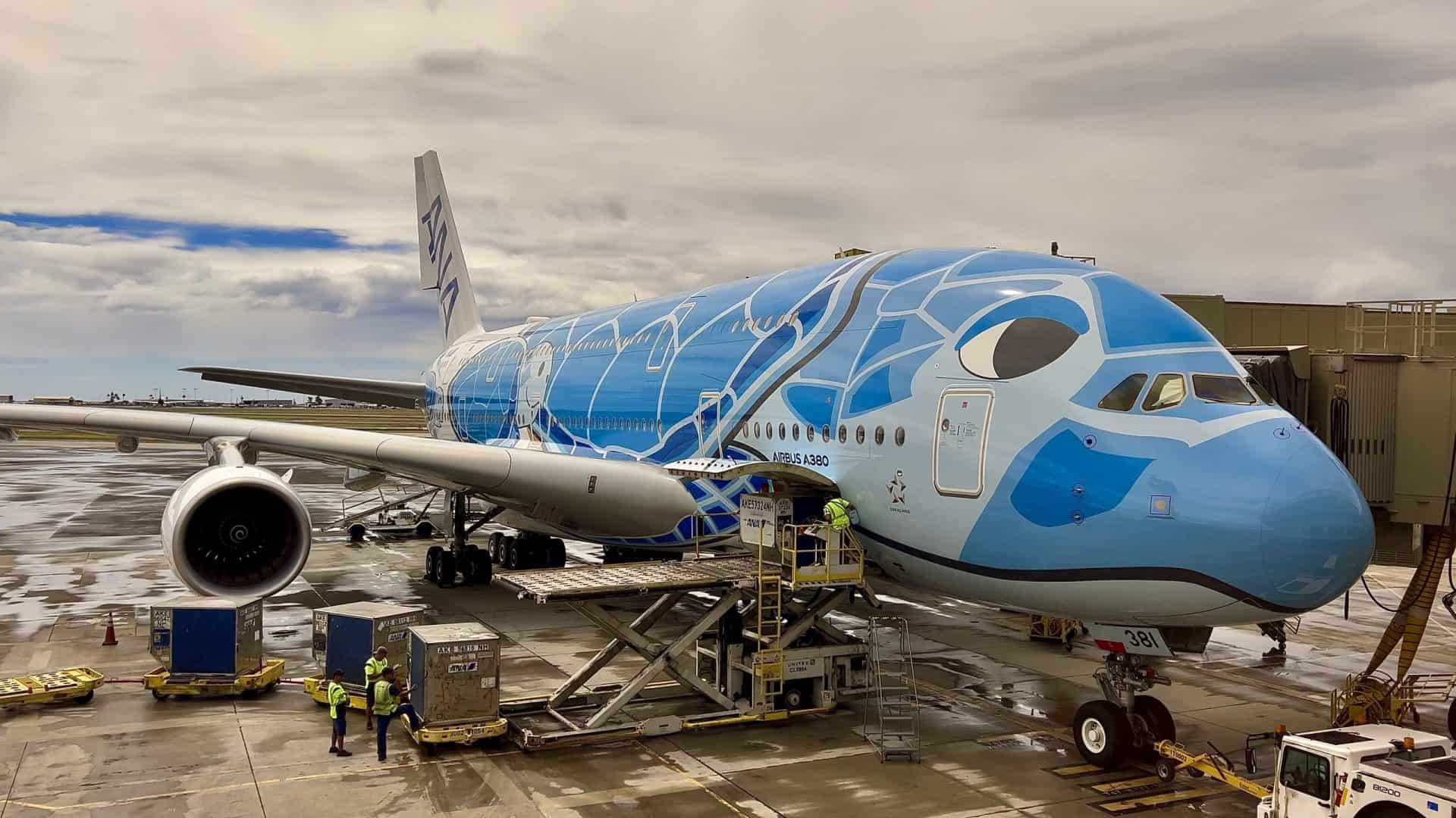 All Nippon Airways' Magnificent Airbus A380 'Flying Honu'