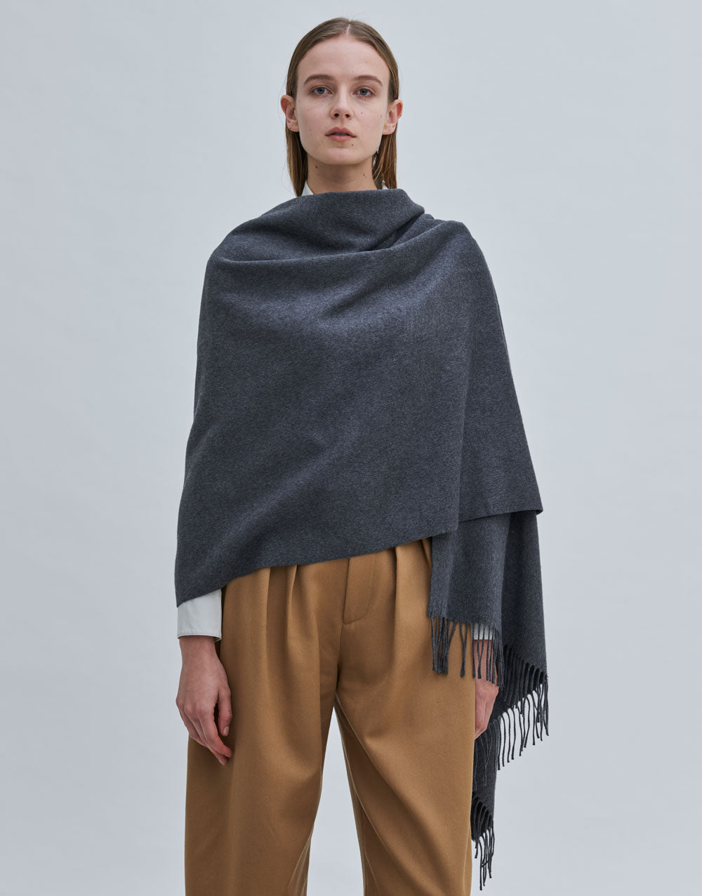 シルク100%ストール グレー – AVLDE