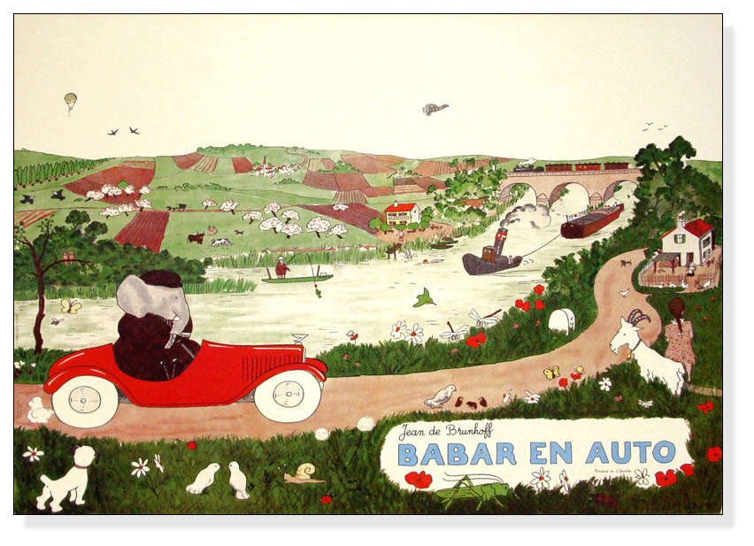 ジャン・ド・ブリュノフとババール: 色彩と物語の融合 | az-poster blog