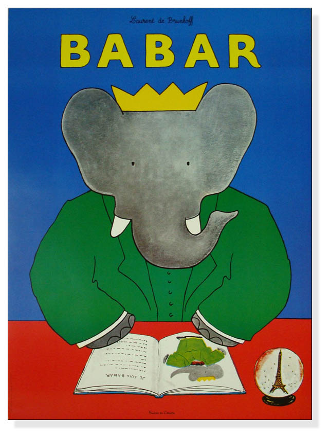 ジャン・ド・ブリュノフとババール: 色彩と物語の融合 | az-poster blog