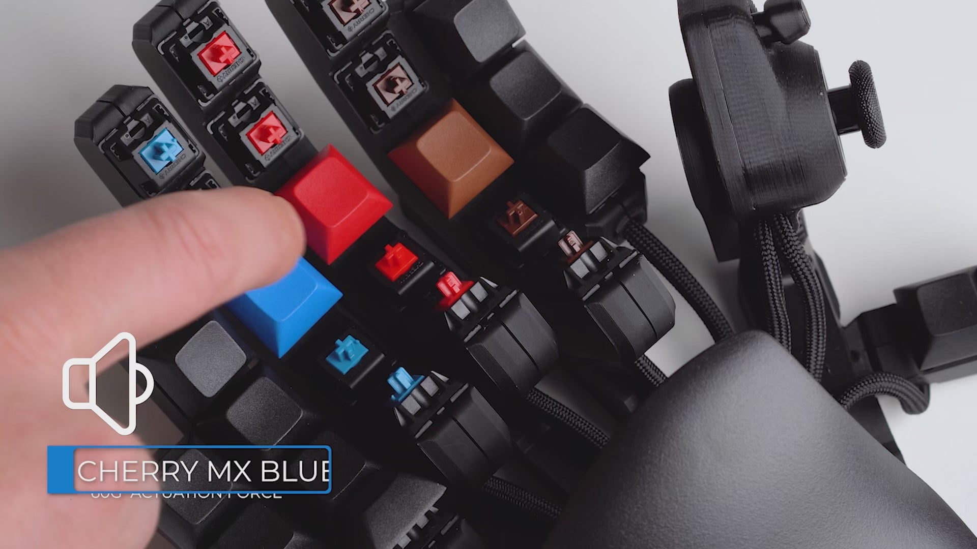 Black Azeron Keyzen - Ergonomic Keypad With Mechanical Switches