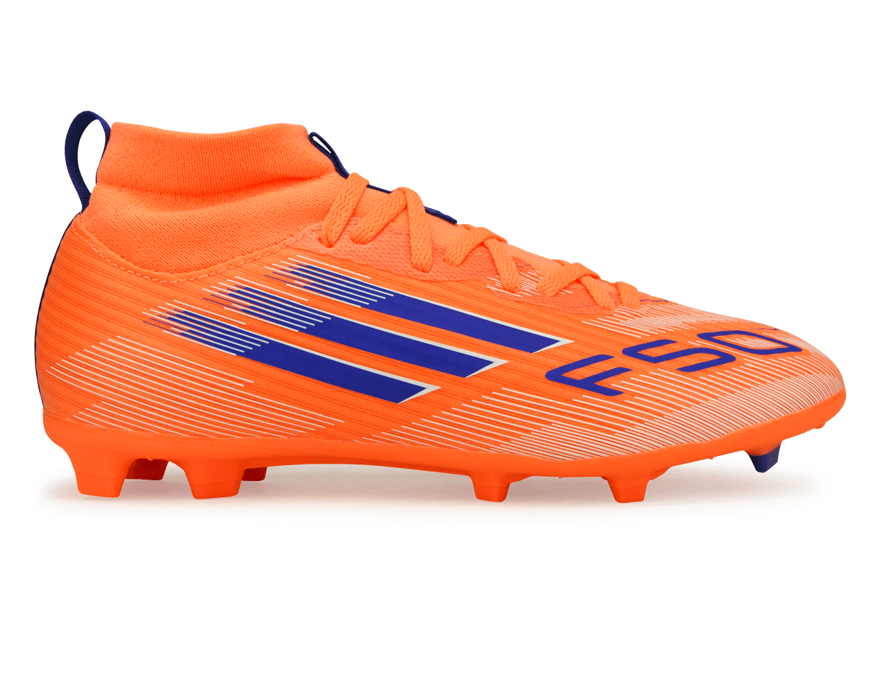 adidas Kids F50 League FG/MG Orange/Lucid Blue – Azteca Soccer