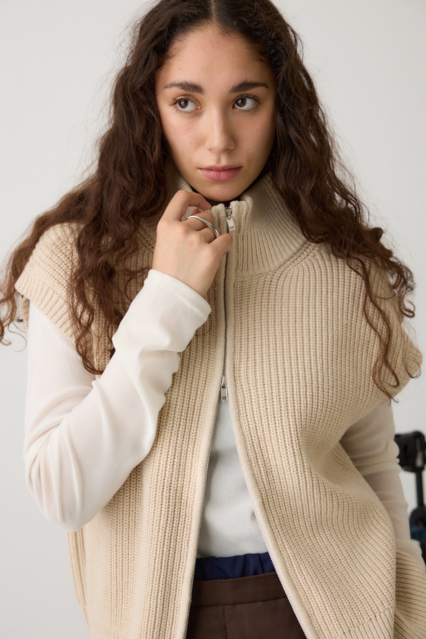 crie conforto】ダブルジップニットベスト｜WOMEN｜254HAT70-060I