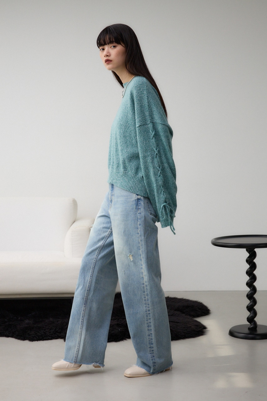 スリーブレースアップニット｜WOMEN｜250HAB70-529I｜AZUL BY MOUSSY