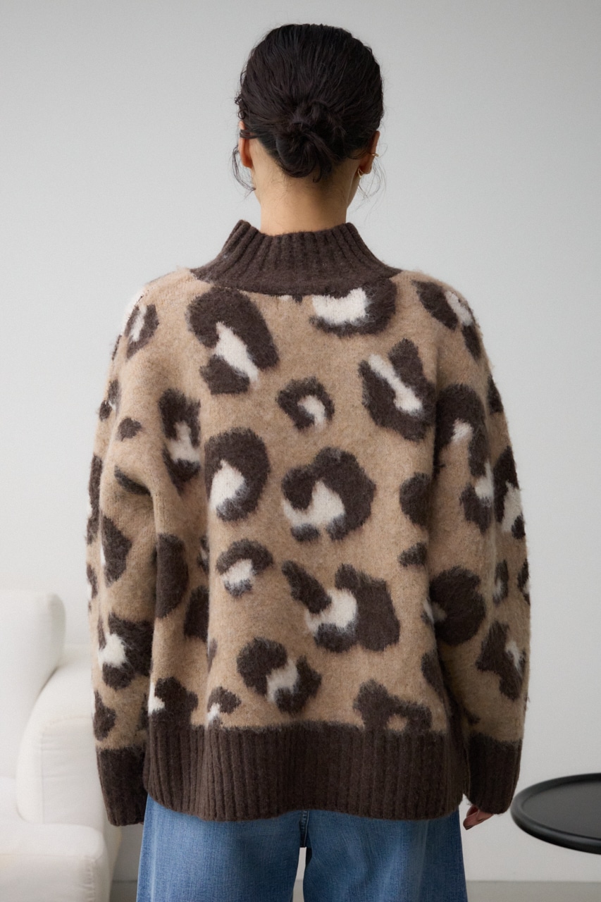 レオパートジャガードニットトップス｜WOMEN｜250HAC70-544I｜AZUL BY