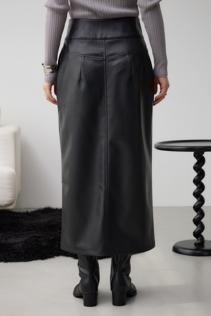 フェイクレザーZIPタイトスカート｜WOMEN｜250HAC31-535I｜AZUL BY