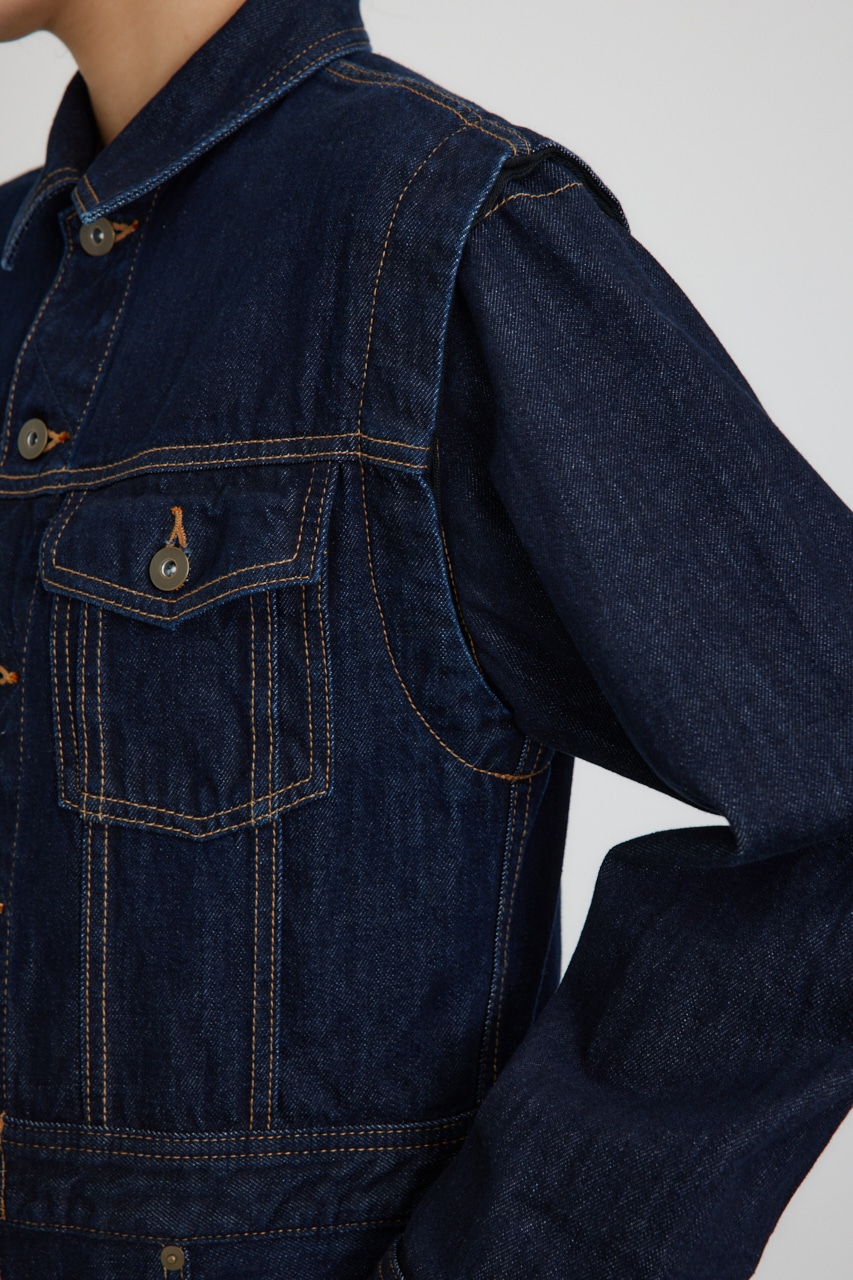 PLUS】2WAYデニムジャンプスーツ｜WOMEN｜250HAP13-183I｜AZUL BY