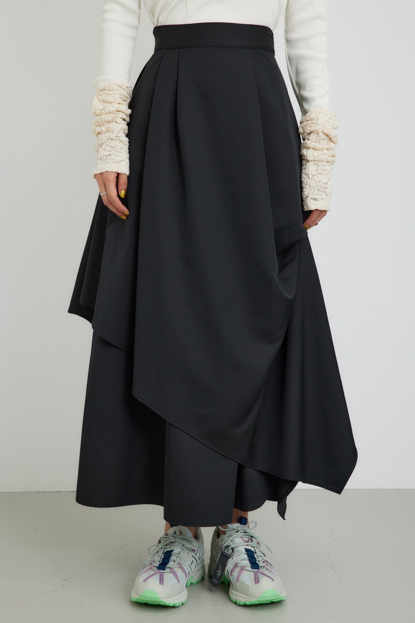 PLUS】タックギャザーフレアスカート｜WOMEN｜250HAP31-117H｜AZUL BY