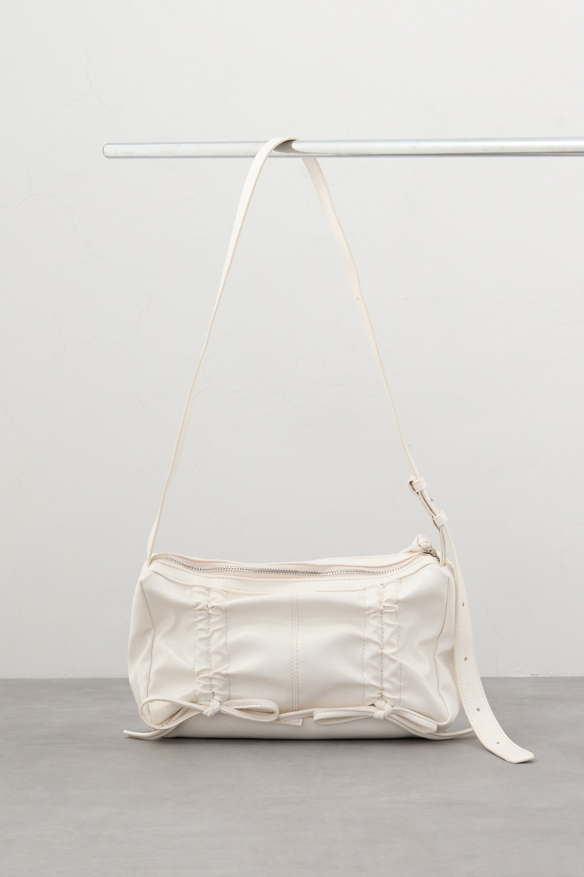 リボンデザインギャザーショルダーバッグ｜WOMEN｜250HAT55-393K｜AZUL