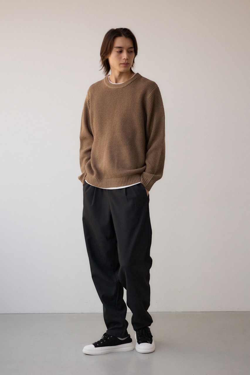 ワッフルレイヤードニット｜MEN｜251HAB70-407I｜AZUL BY MOUSSY