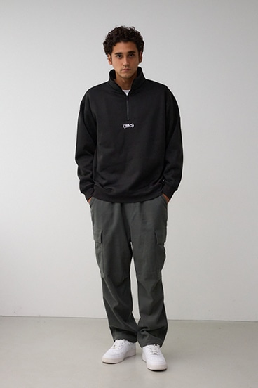 裏起毛ロゴハーフジッププルオーバー｜MEN｜251HAB90-392I｜AZUL BY